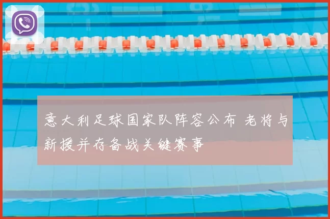 意大利足球国家队阵容公布 老将与新援并存备战关键赛事